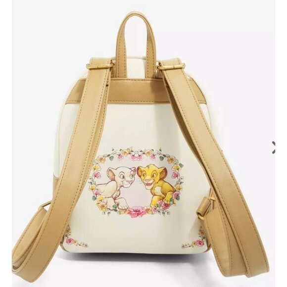 Loungefly Disney The Lion King Young Simba & Nala Heart Mini Backpack - Picture 15 of 15